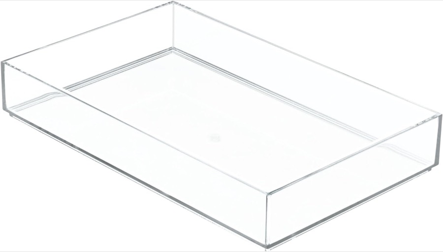 Clear drawer organizer